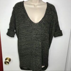 EXPRESS green and black baggy sweater size xs